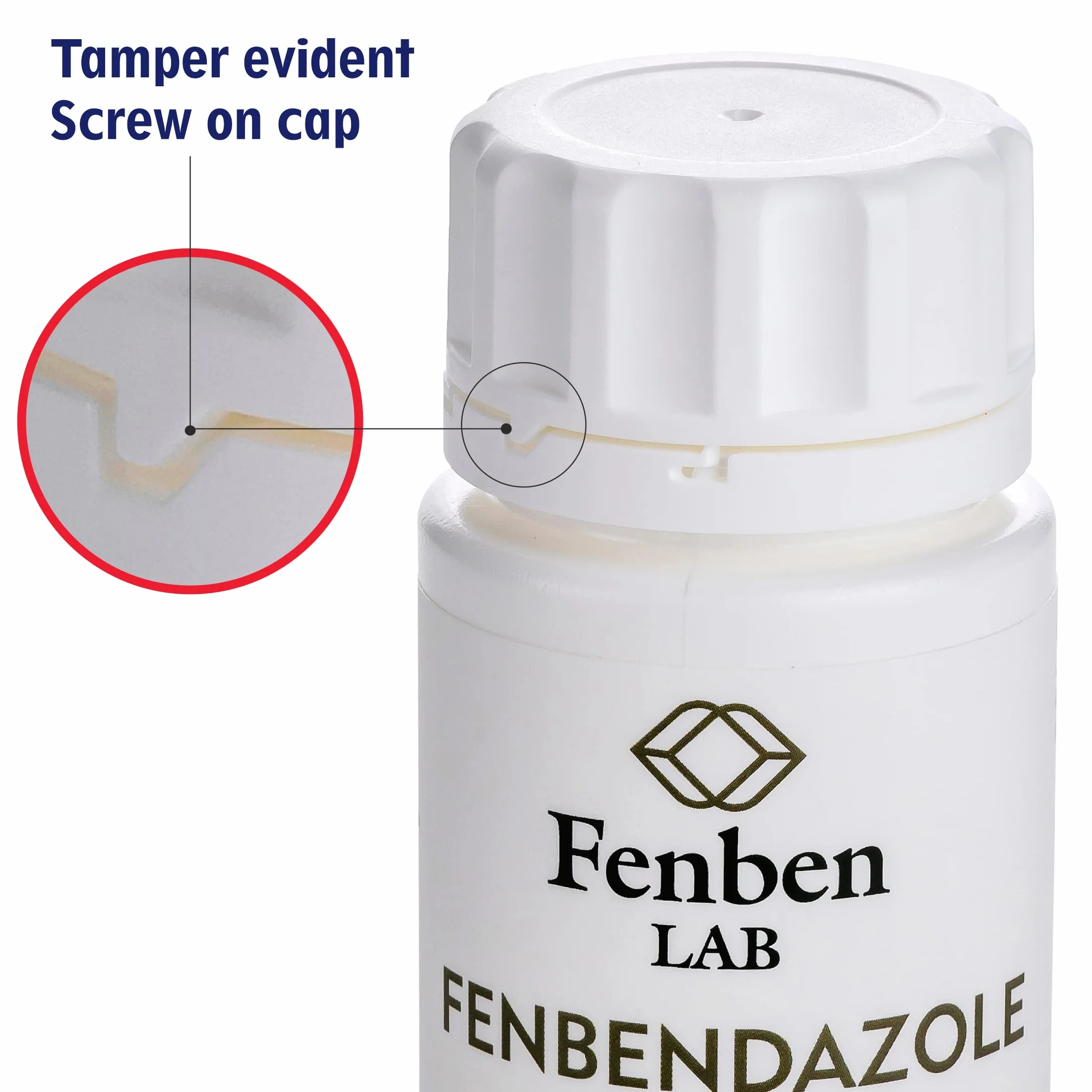 Fenbendazole 444mg, Czystość >99.9%, Wyprodukowane przez Fenben Lab, Dołączono Certyfikat Analizy, Testowany w Certyfikowanym Laboratorium, 90 Kapsułek