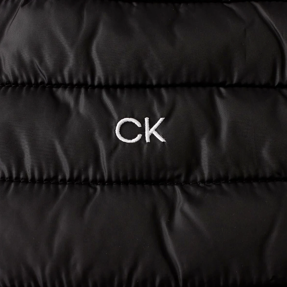 Calvin Klein Męska lekka kamizelka CK Insulate, czarny/czerwony, XL