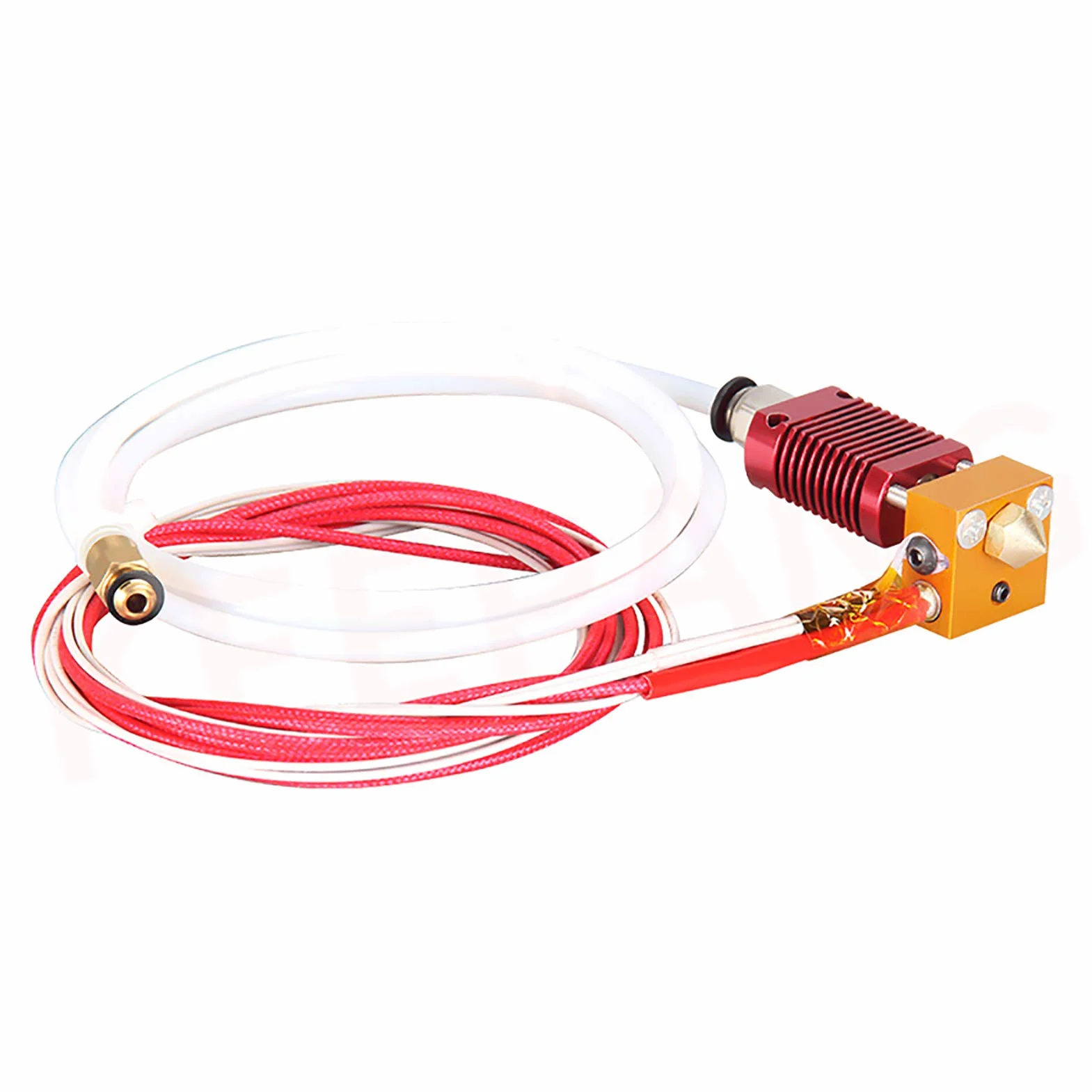 Drukarka 3D MK8 zestaw Hotend wytłaczarka zmontowany zestaw dyszy 0,4 mm, 24 V 40 W głowica do drukarki 3D Alfawise U20 U30 Creality Ender 3 Ender 3 Pro z aluminiowym blokiem grzewczym, 1,75 mm