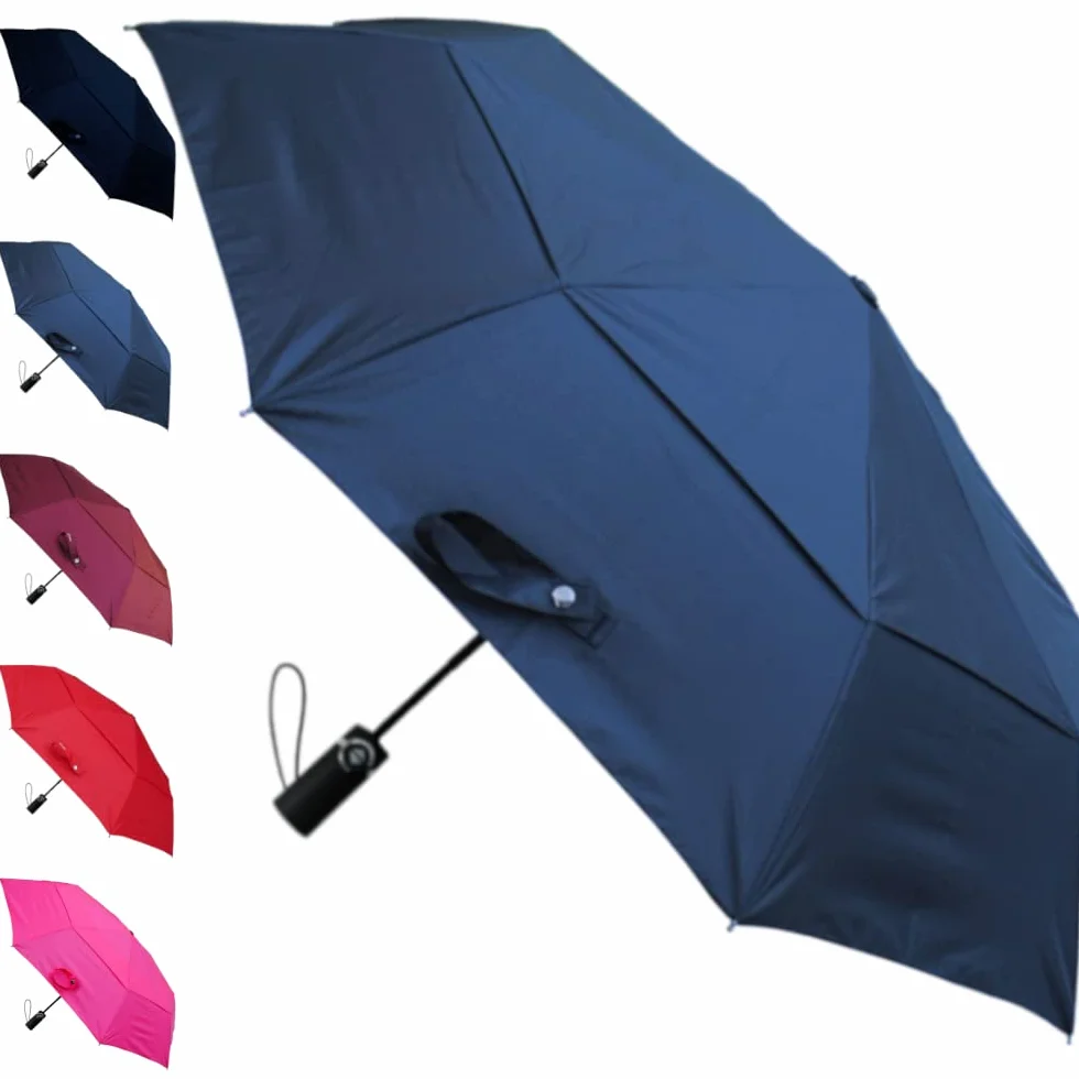COLLAR AND CUFFS LONDON Parasol StormDefender 50 km/h, składany, automatyczne otwieranie, wodoodporny