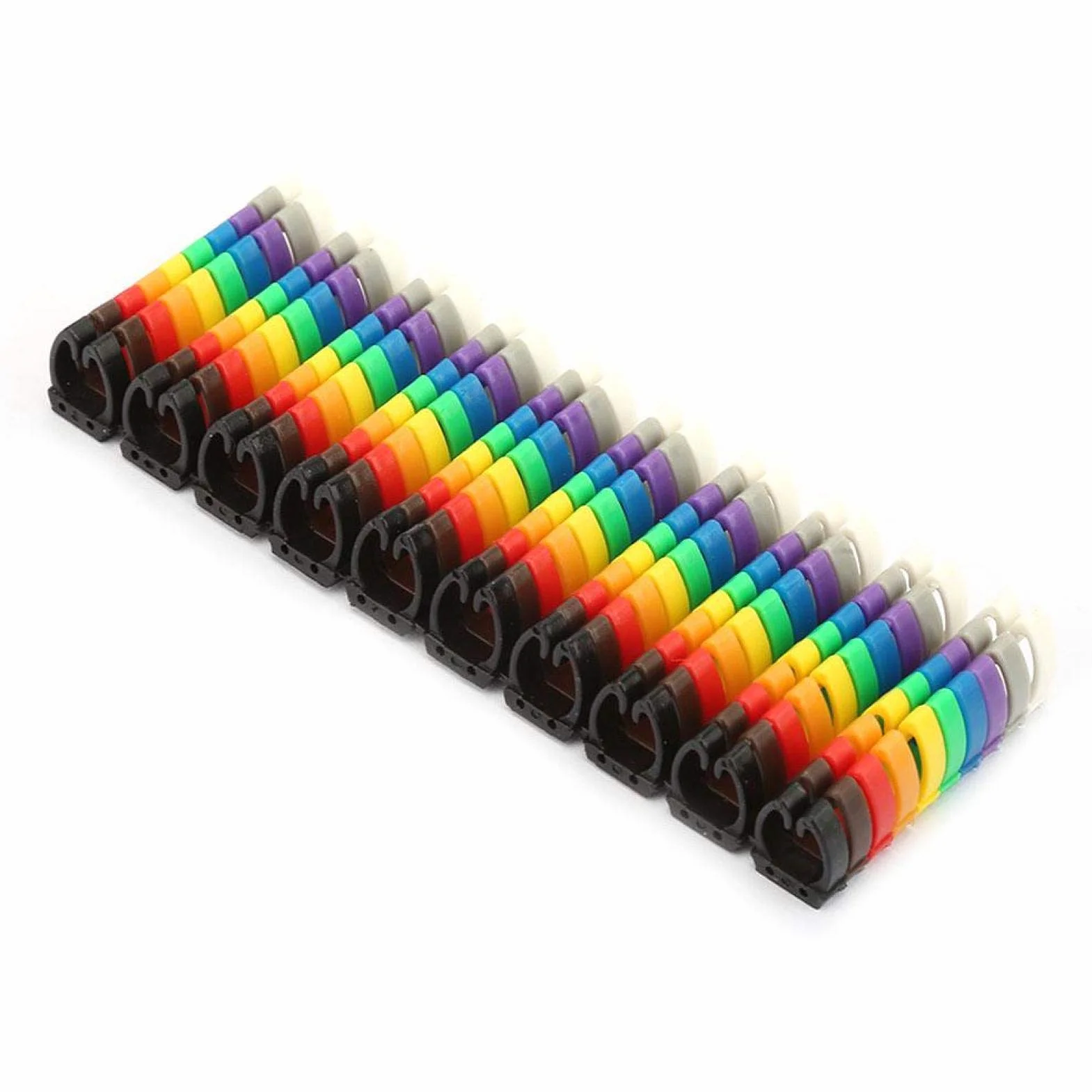Numer przewodu, Cyfrowa rurka numerowa, Rurka etykiety numeru przewodu, Zestaw znaczników kabli do znaczników kabli (100 szt. KCM-6MM)