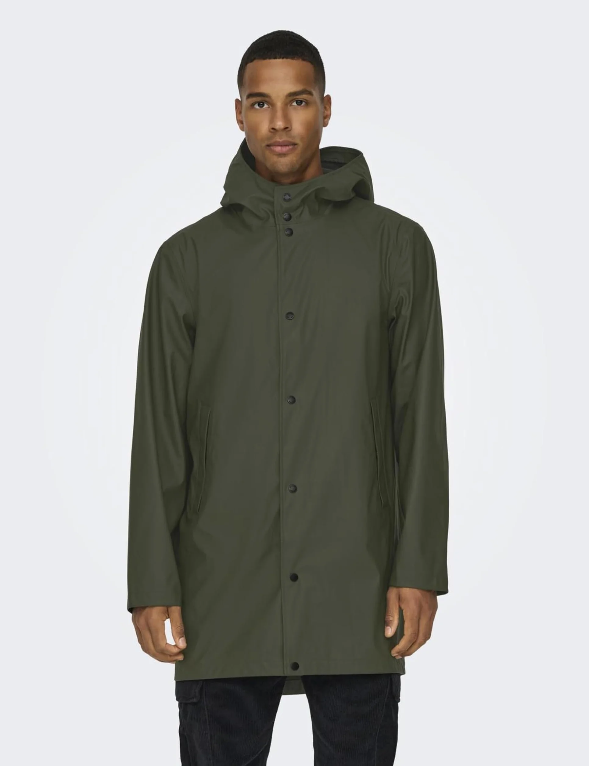 Only & Sons Płaszcz przeciwdeszczowy Mężczyźni Onsluca Rain Coat Otw