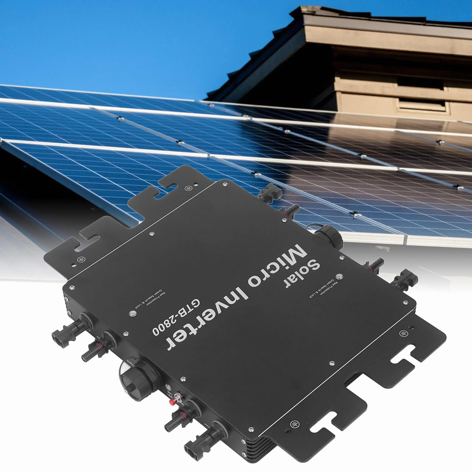 2800W Inwerter Sieciowy z technologią MPPT IP65 Wodoodporny Odpowiedni do Fotowoltaicznego Wytwarzania Energii Słonecznej Wtyczka EU 230V