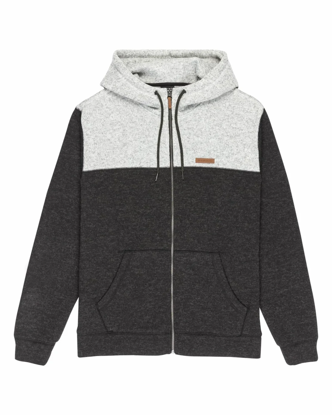 Quiksilver Keller Block Zip Sweter Polarowy Czarny L
