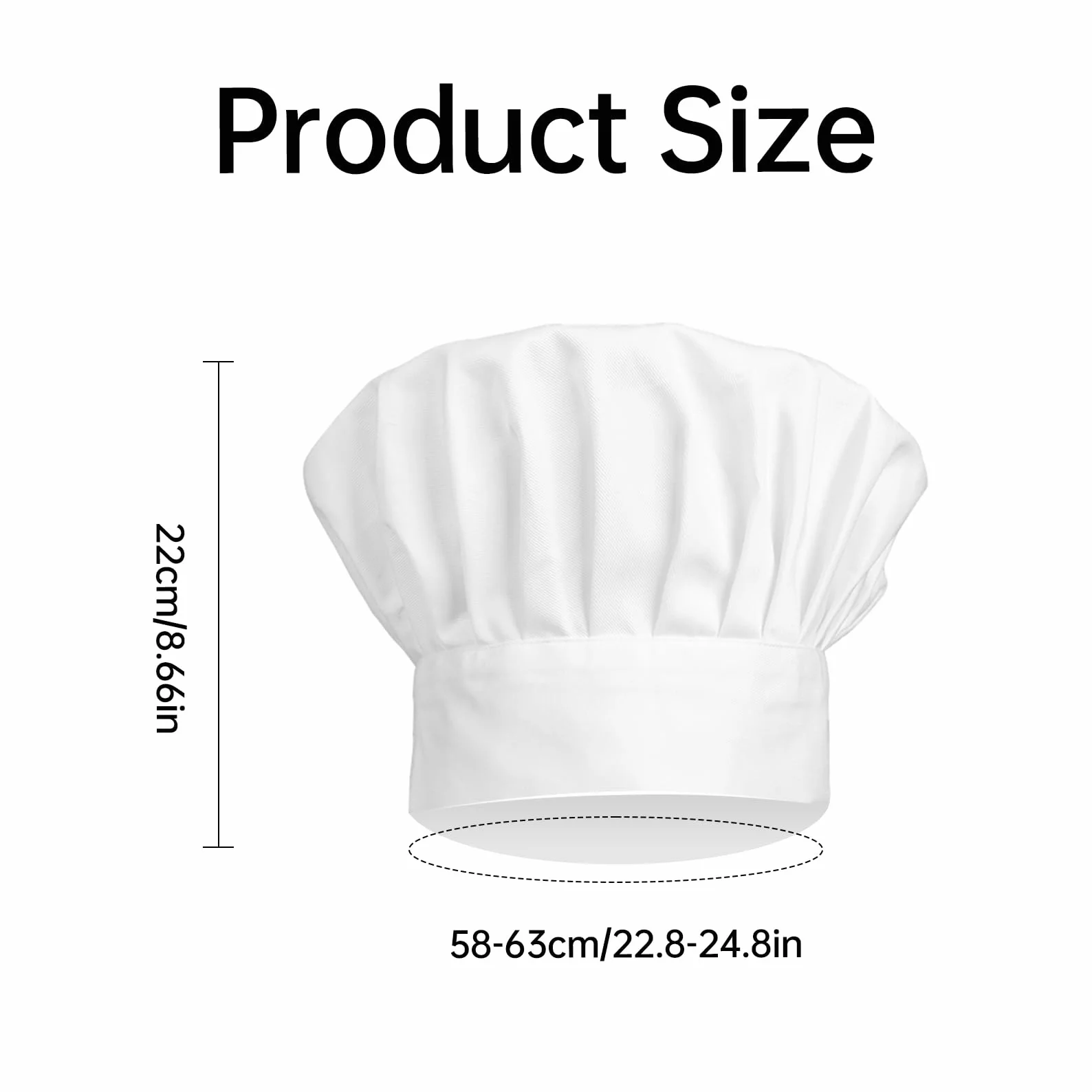Męska czapka kucharska, regulowana czapka kucharska, czapka kucharska dla dzieci, oddychająca czapka kucharska, wielokrotnego użytku, do szkół smakoszy, restauracji, hoteli, szkół, kuchni prywatnej
