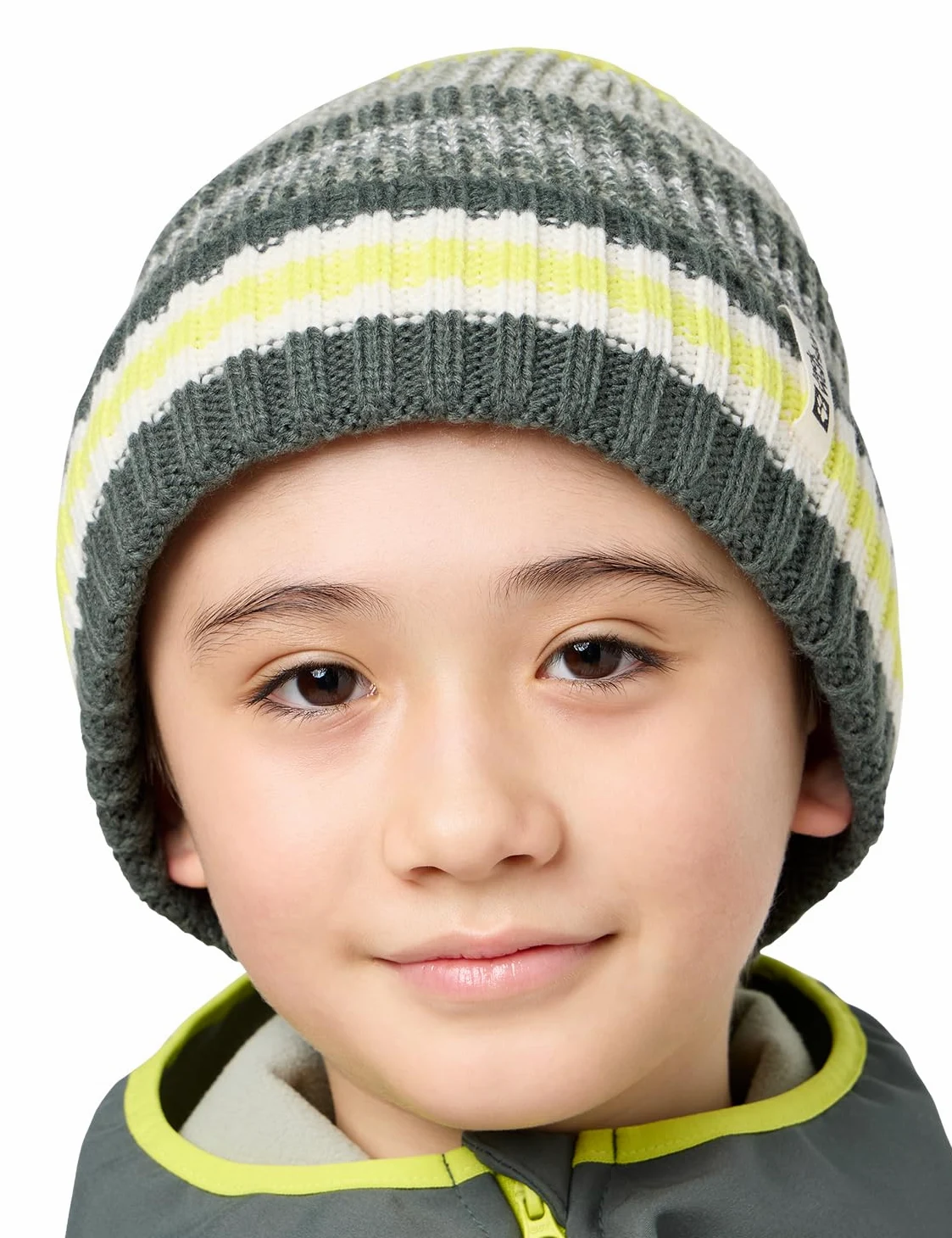 Jack Wolfskin - Night Hiker Beanie K, beret dziecięcy Unisex, Slate Green,