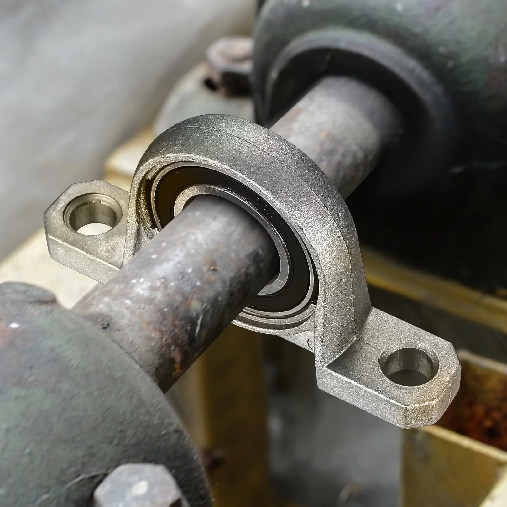2 x łożysko 30 mm, średnica wewnętrzna 30 mm, łożysko obudowy ze stopu cynku, do drukarek 3D, maszyn drukarskich, maszyn z wałkiem osi (KP006)