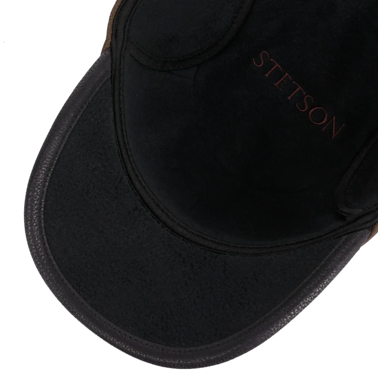 Stetson Byers Leather CapMężczyźni - czapka z daszkiem na zime ear flap cap baseball Zamknięte tyłu, daszkiem, nausznikami, podszewką Zima jesień-zima