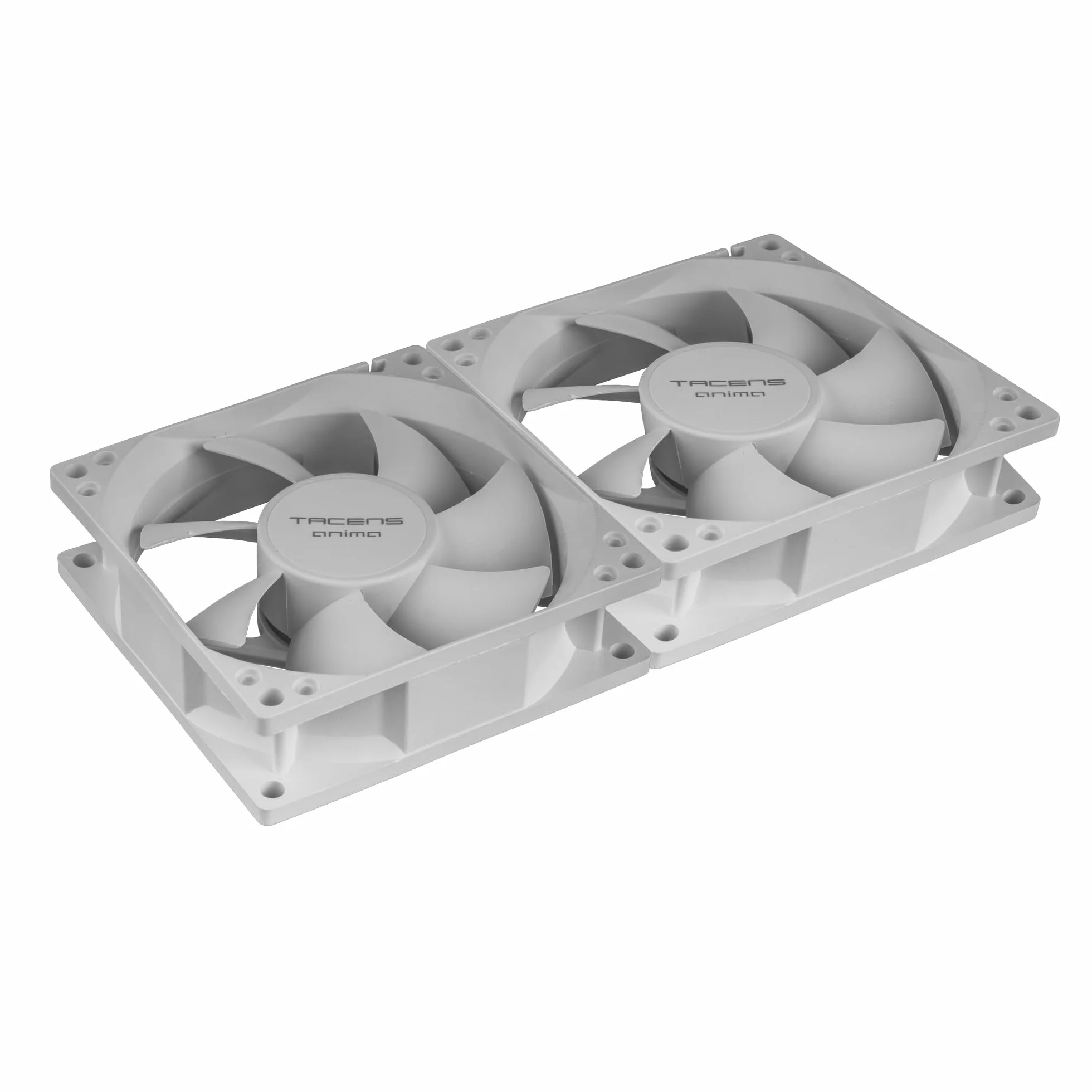 Tacens Anima AF8X2, Zestaw 2x Wentylatory 80mm, Cicha Praca, Łożyska FLUXUS, Optymalny Przepływ Powietrza, Wzmocniona Struktura Antywibracyjna, Wydajność Termiczna, Biały