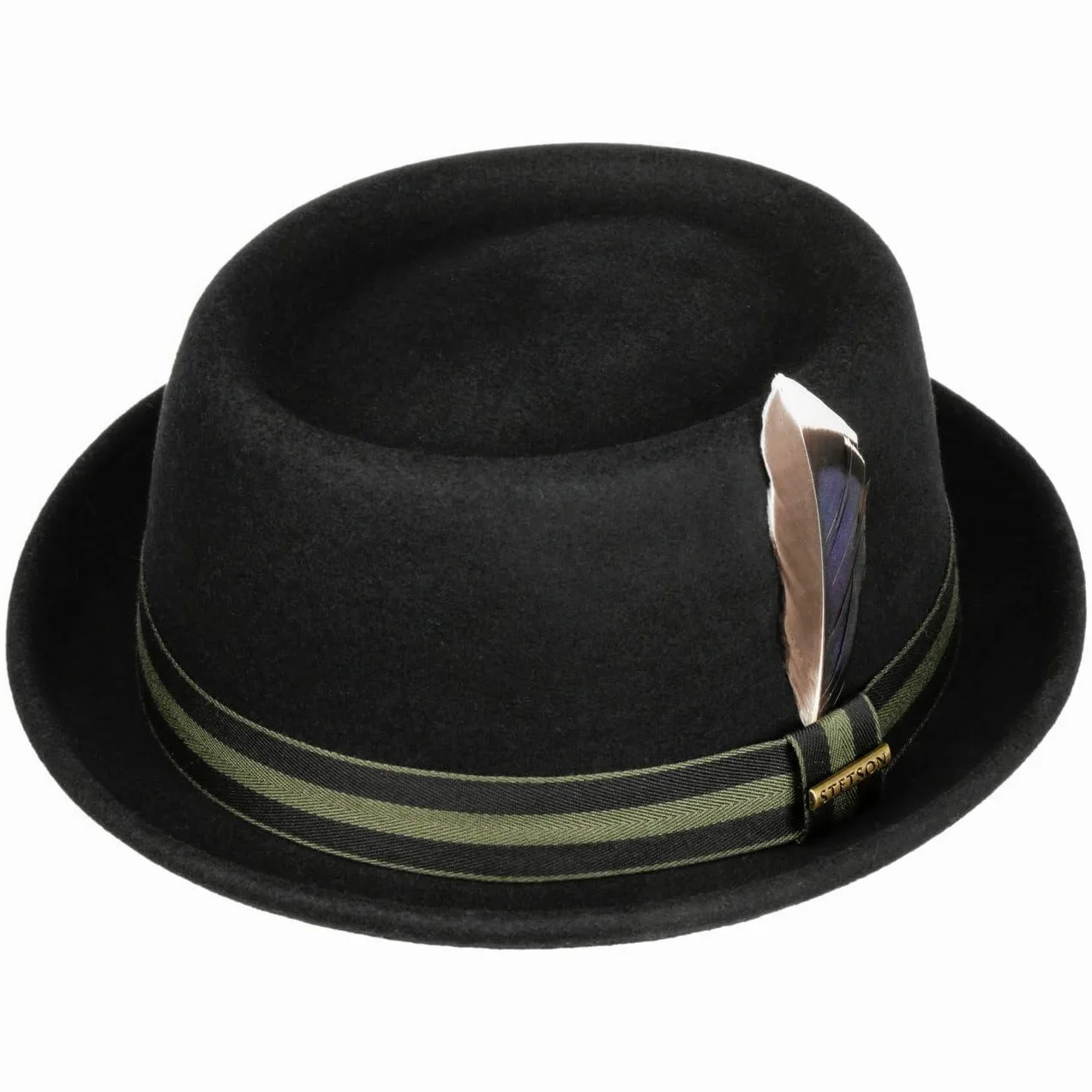 STETSON Tenverson kapelusz pork pie zgniatany filc welniany Meski Caly rok