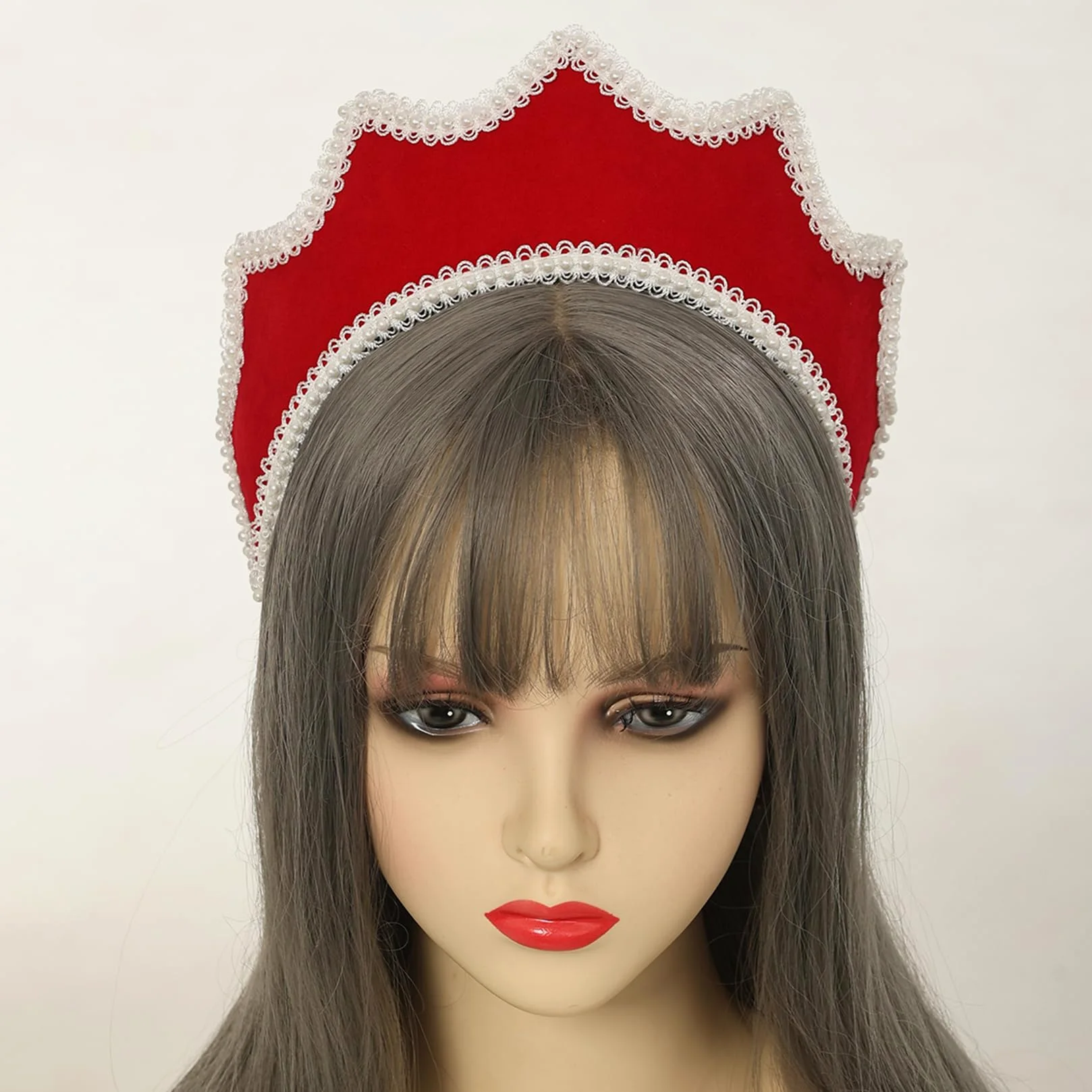Średniowieczna renesansowa królowa Tudorów nakrycie głowy dla kobiet Anne Boleyn opaska elżbietańska wiktoriańska królewska koronet kaptur tiara czapka