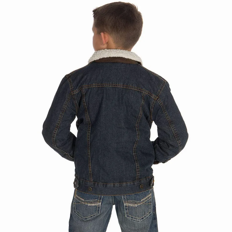 Wrangler Kurtka dżinsowa Chłopcy Dżinsowa Kurtka Z Podszewką