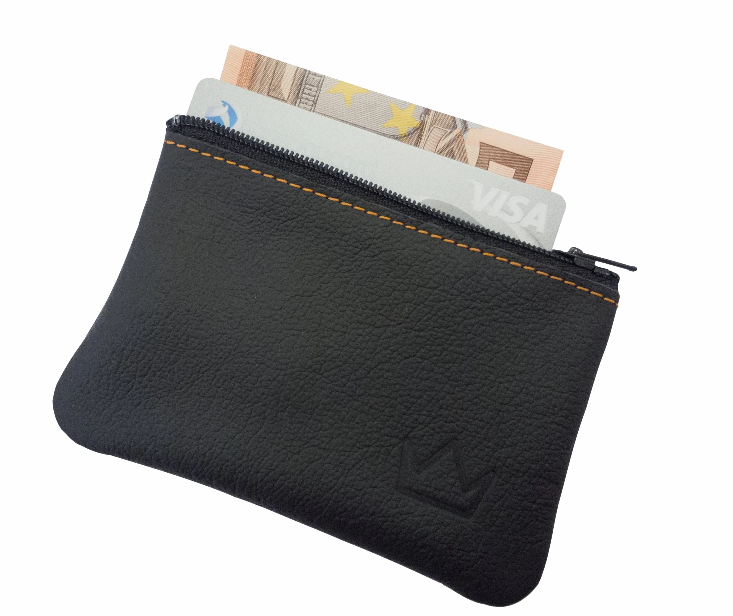 Lederprinz® | Etui na klucze z prawdziwej skóry 3 lata rozszerzonej | Skóra Nappa | Wykonanie ręczne, czarny, 105x70x10mm
