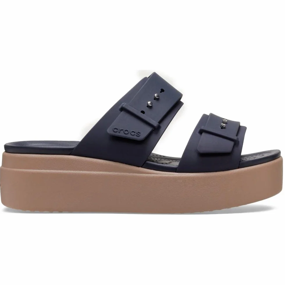 Crocs Brooklyn Buckle Low Wedge Sandał na koturnie