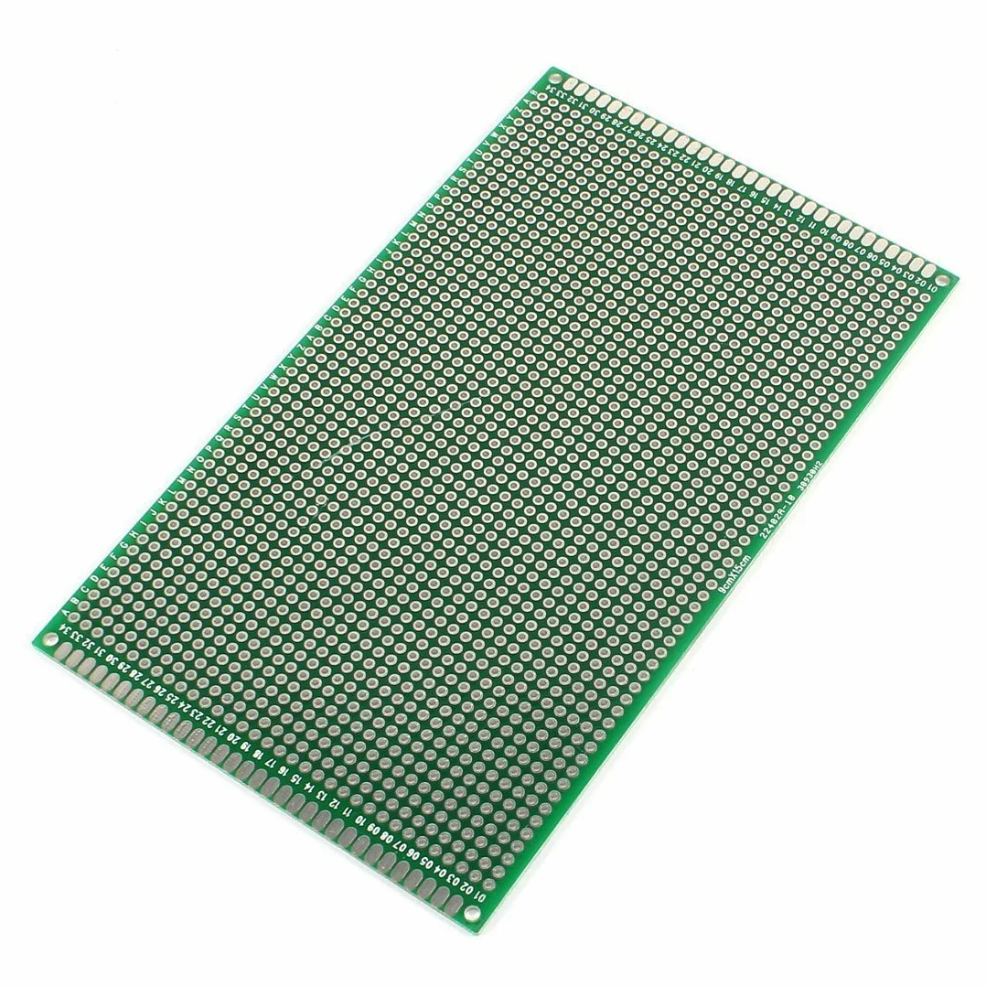 DollaTek 2 szt. (9 x 15 cm) p?ytka drukowana uniwersalna dwustronna p?ytka prototypowa p?ytka prototypowa p?ytka drukowana do samodzielnego lutowania