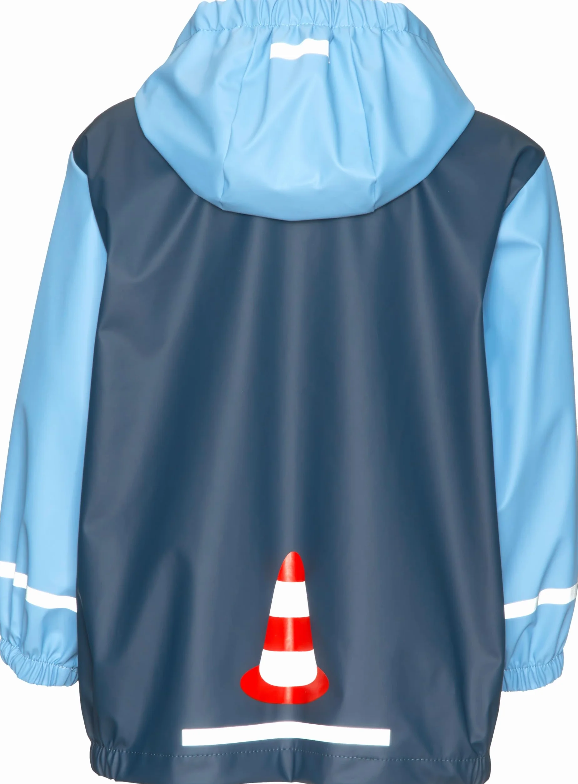 Playshoes Chłopcy płaszcz przeciwdeszczowy plac budowy, 17 – niebieski, 92
