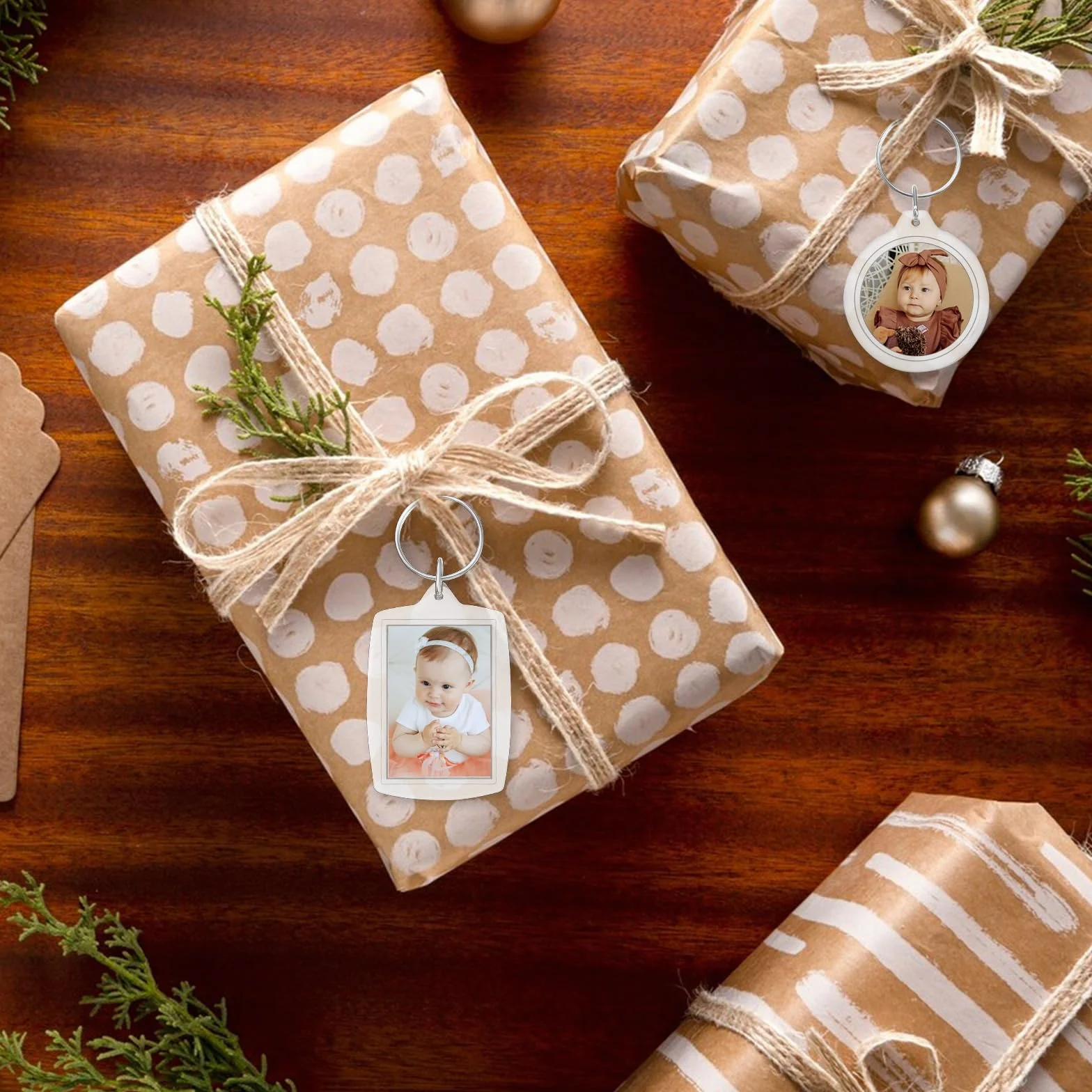 oruola 10 sztuk okrągłych breloczków do kluczy, 4 cm, do kluczy, dla przyjaciół rodziny, prezent ze zdjęciem, DIY, na urodziny, rocznicę, 10 sztuk, przezroczysty