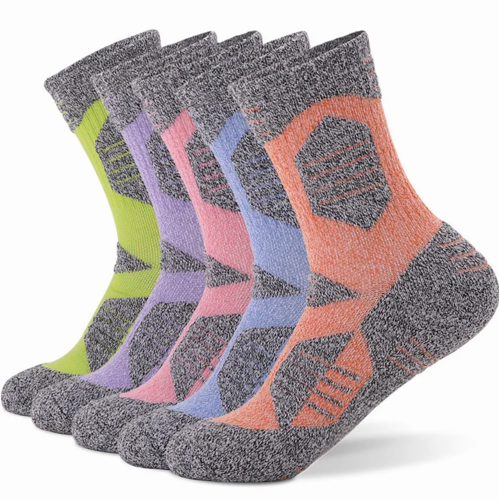 Pogrubione skarpety do wędrówek i biegania na świeżym powietrzu ręcznik dolny pochłaniające pot skarpety sportowe do połowy łydki