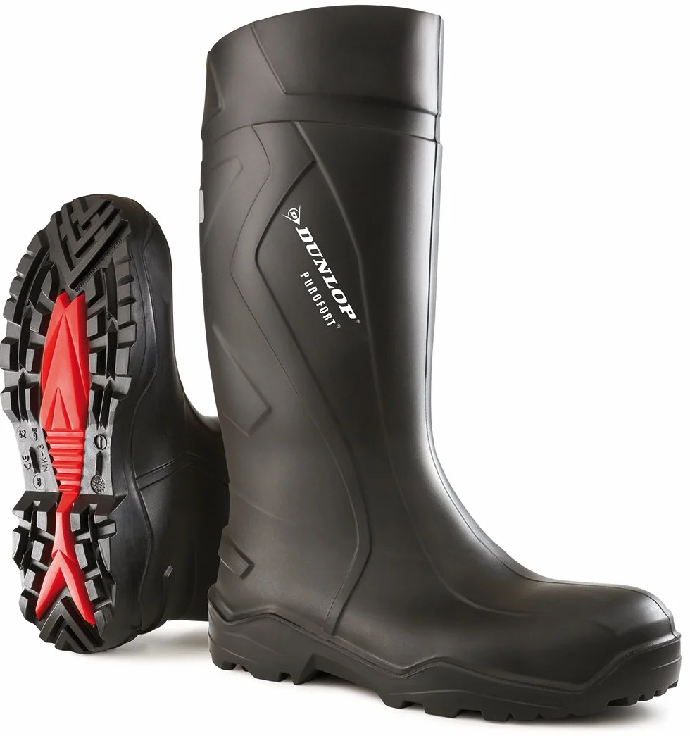 Dunlop Purofort+ Full Safety Wellington kozaki, czarne, UK