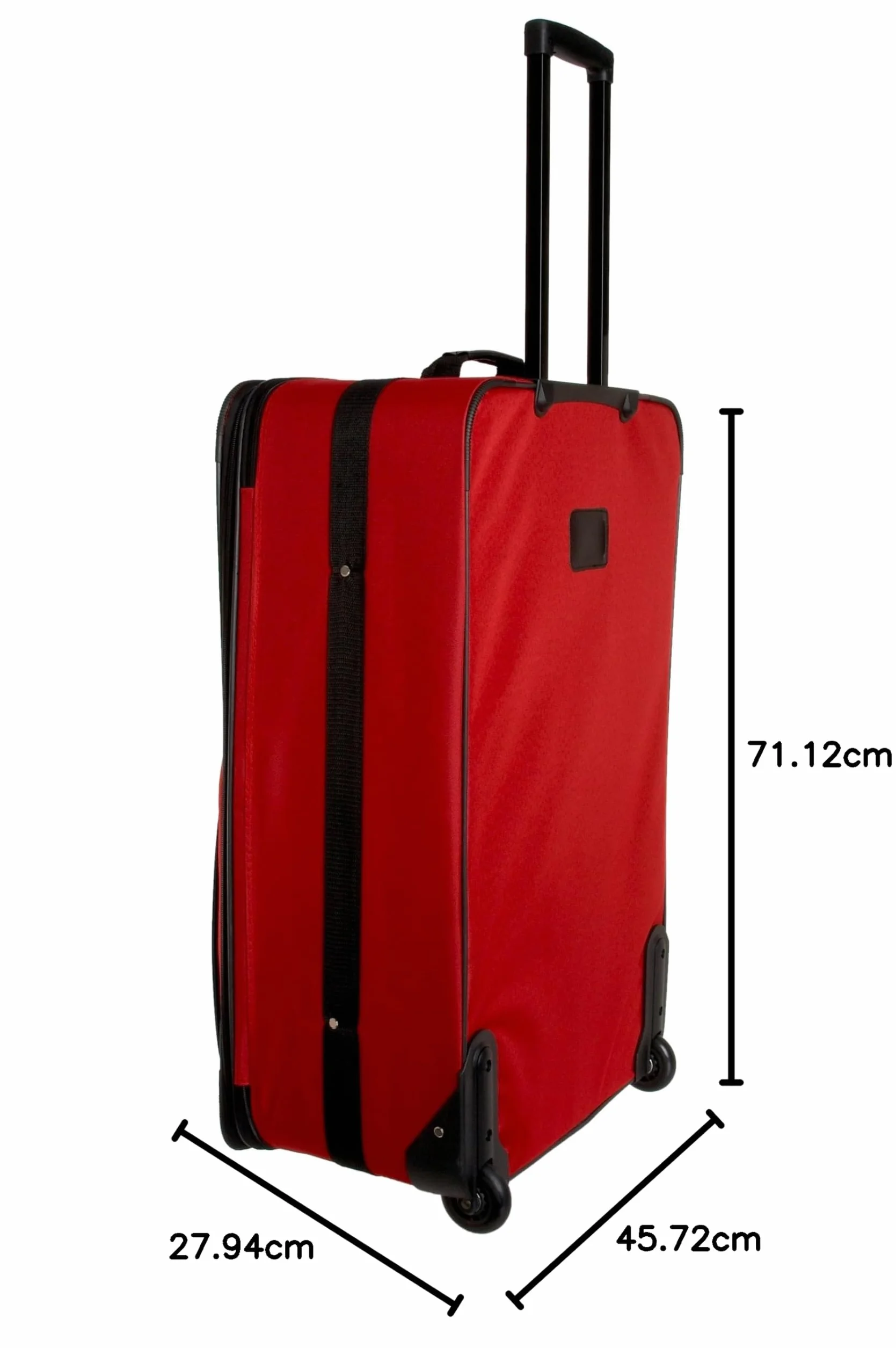 Rockland bagaż podróżny Softside, pionowy, zestaw, Czerwony, 4-Piece Set (14/19/24/28)