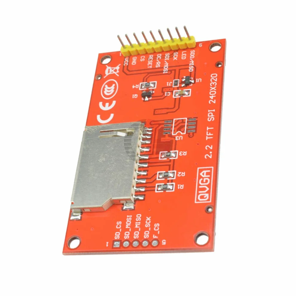 Hailege 2,2 Cal ILI9341 SPI TFT LCD Display 240x320 ILI9341 ekran LCD z gniazdem kart SD do Arduino Raspberry Pi