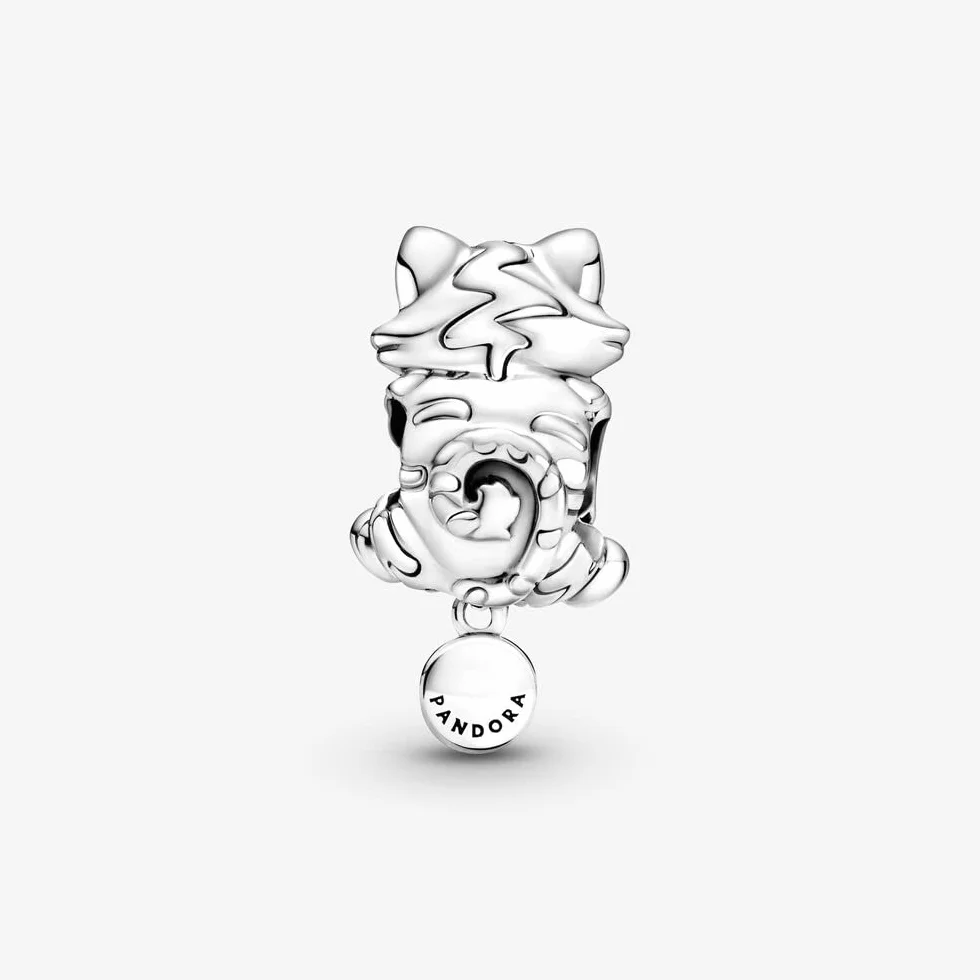 Pandora Kobiety Moments Kotek I Kłębek Wełny Zawieszka, Srebrny, 18.8 mm