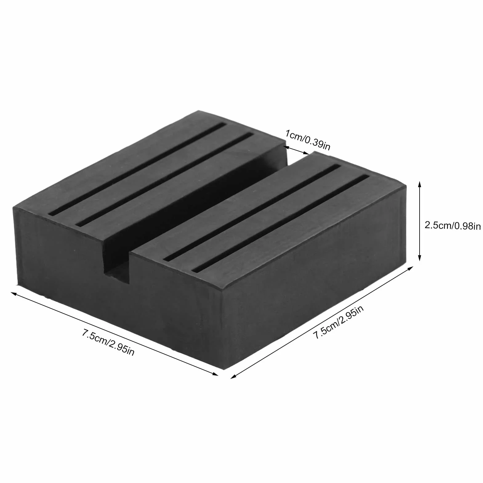 ViaGasaFamido 2 komputery Jack Rubber Pad Uniwersalna kwadratowa szczelinowa rama Rail Floor Jack Clamp na adapterze Non Slip Adapter Dobra odporność na zgniatanie Krążek do naprawy konserwacji
