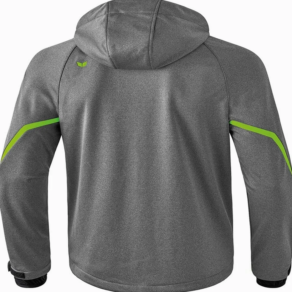Erima Mężczyźni Kurtka softshell Function (9060710), szary melanż/green gecko, XL