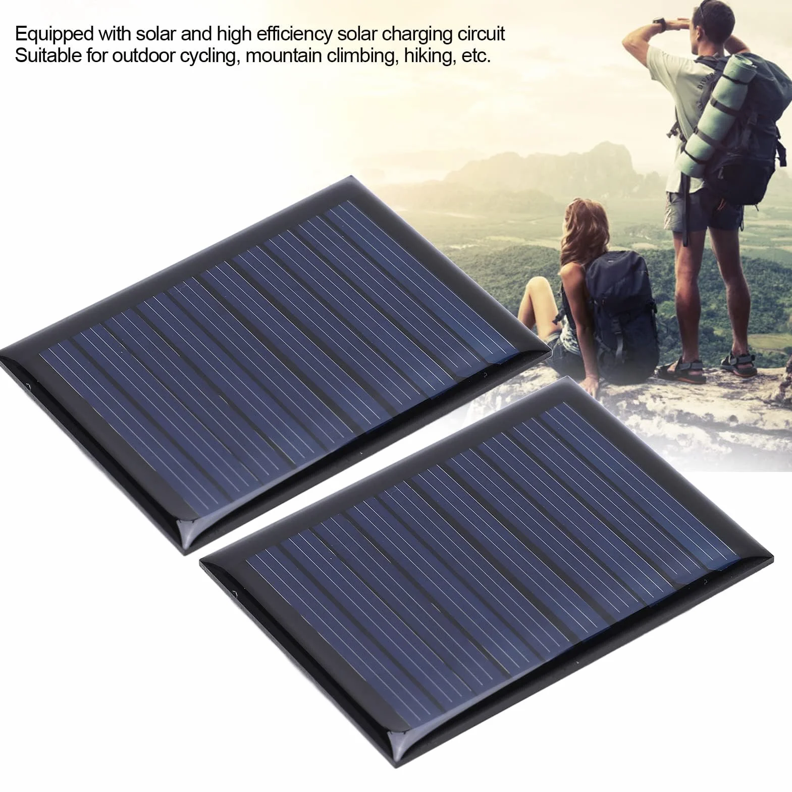 2 szt. 5V 50mA moduł Epoksydowy Zasilany energią słoneczną, 60x40mm, Płyta Mini Panel Słoneczny Polikrzemowy