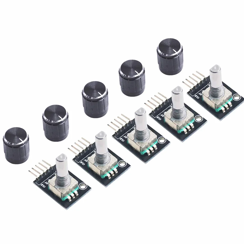 5 szt. Obrotowy moduł enkodera KY-040 KY-040 z przyciskiem do Arduino