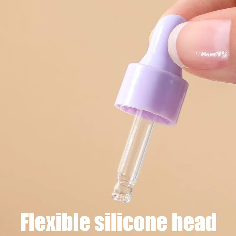 PLUSHCEWT szklane butelki z kroplomierzem 2 ml 28 szt. z 3 dozownikami