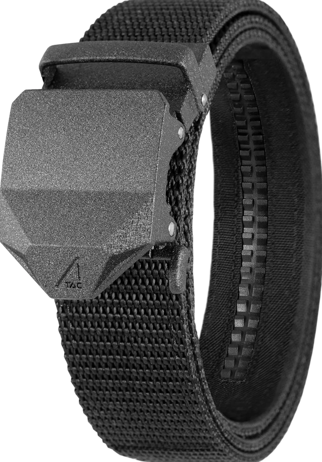 ACE Schakal męski pas wojskowy - męski pasek taktyczny do spodni z szybkim zapięciem bez otworów - nylon - 102-127 cm, Surowy nylon, 102