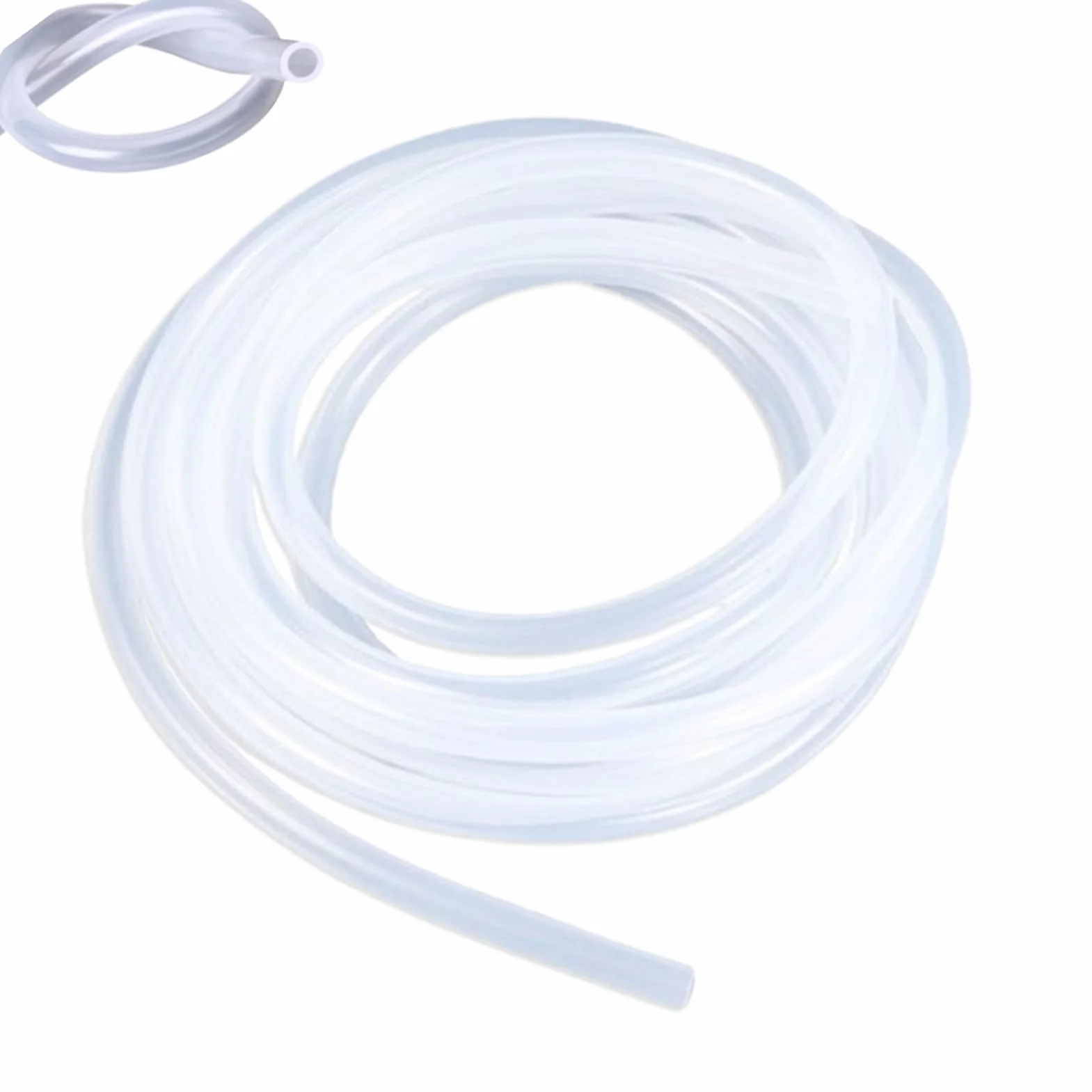 Wąż silikonowy 5 m (średnica wewnętrzna 5 mm, średnica zewnętrzna 8 mm), kauczuk silikonowy, wąż do kontaktu z żywnością, do powietrza, oleju, gospodarstwa domowego, transferu wody, przemysłu, wody