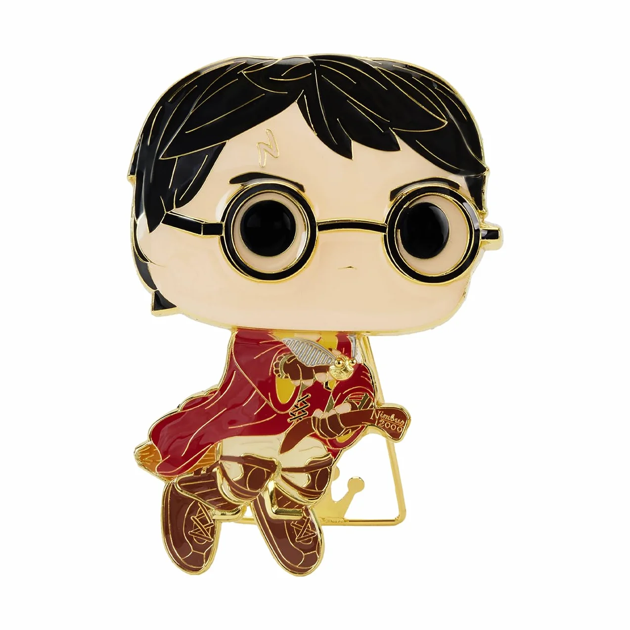 Funko Large POP! Przypinka emaliowana - Harry Potter POA 20th - Harry Potter na miotle Przypinki emaliowane - Śliczna kolekcjonerska broszka - do plecaków i toreb - Pomysł na prezent