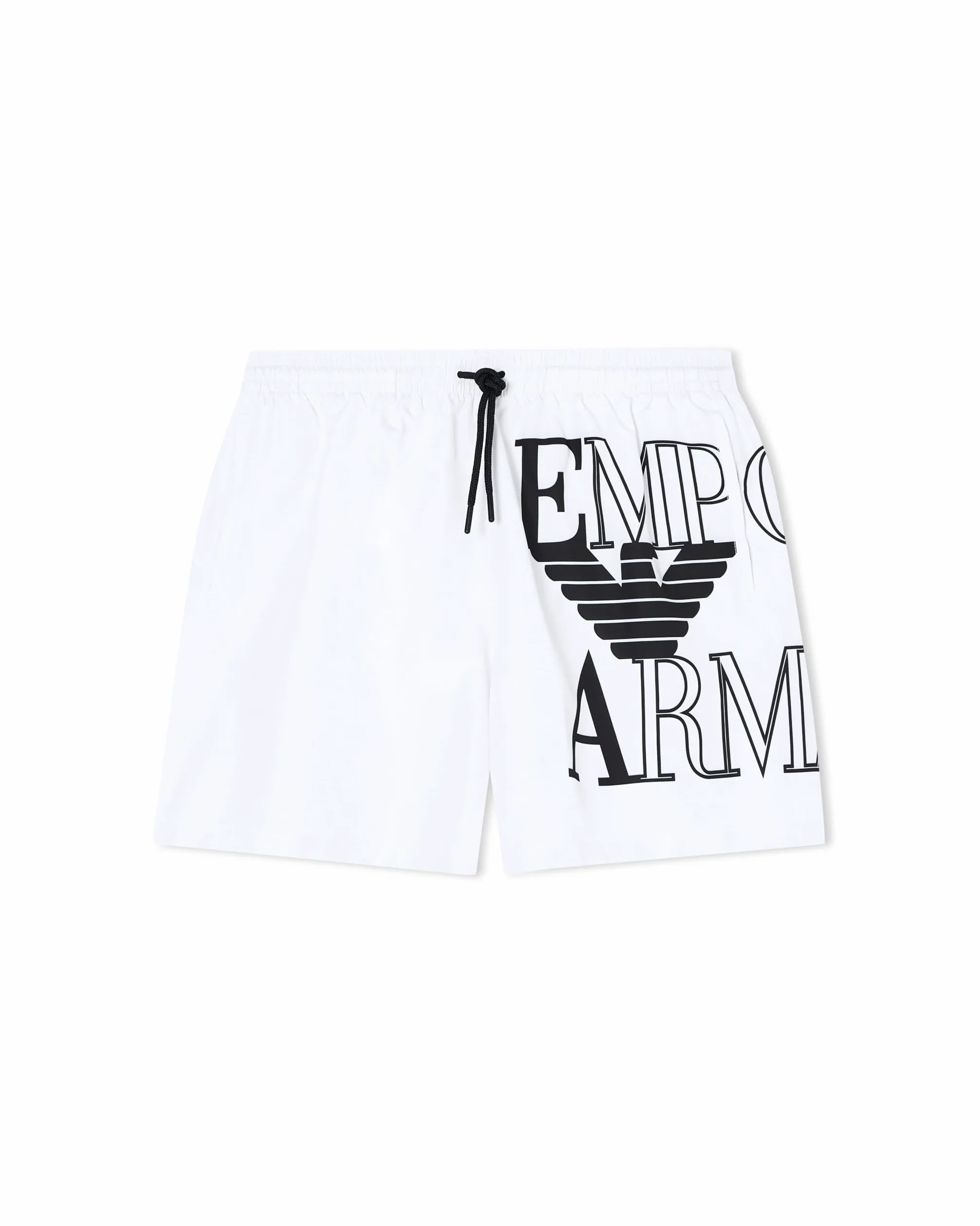 EMPORIO ARMANI Męskie pogrubione logo bokserki białe L