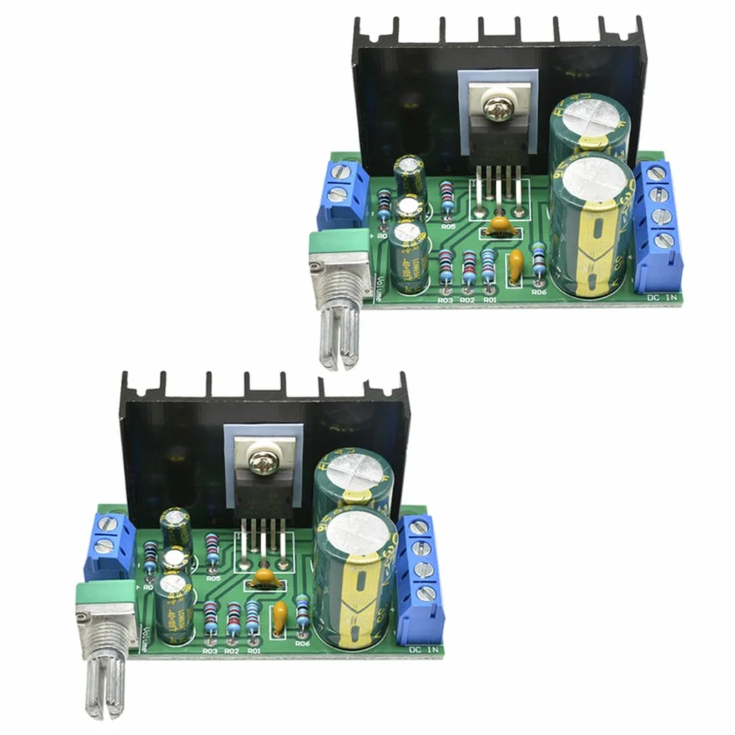 Hailege 2 szt. TDA2050 mono moduł wzmacniacza audio cyfrowy mono płyta wzmacniacza DC/AC 5-24 V wyjście 5W-120 W do głośnika