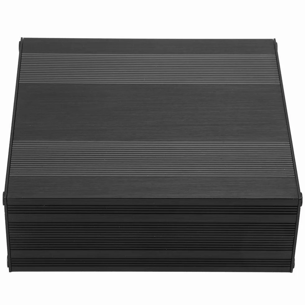 Elektroniczna obudowa projektu czarna aluminiowa drukować płytka drukować pudełko typu dzielone DIY elektroniczny projekt