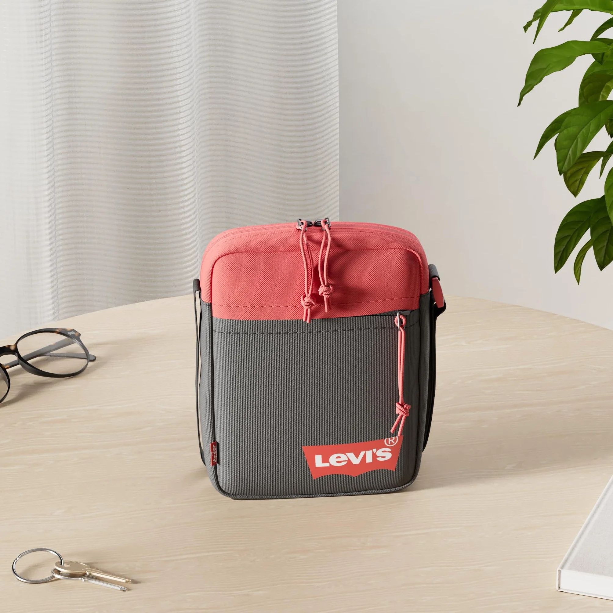 Levi's Mini Crossbody Solid (Red Batwing), dla mężczyzn, jeden rozmiar, Regularny czerwony, Taille unique