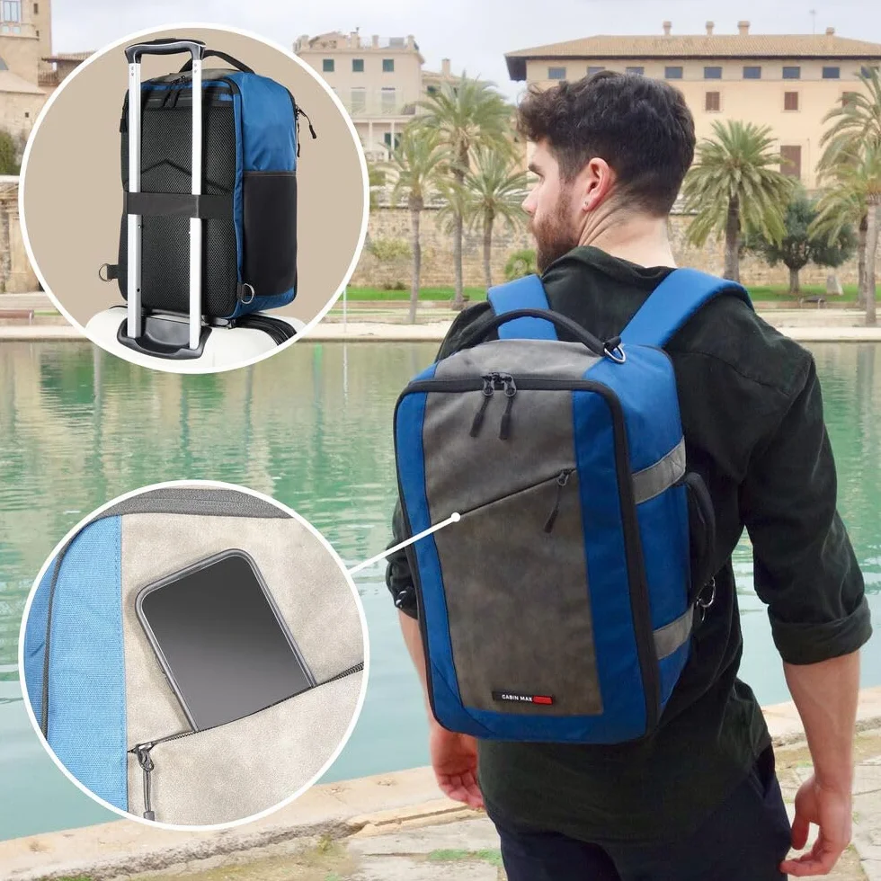 Cabin Max Manhattan Plecak 40x20x25 Ryanair bagaż podręczny 40 x 20 x 25 kabinowy na laptopa (20L)