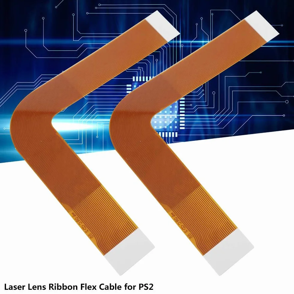 Części zamienne laserowa wstążka kabel danych, 2 szt. 7 W laserowy obiektyw odbioru płaska wstążka elastyczna część naprawcza do PS2