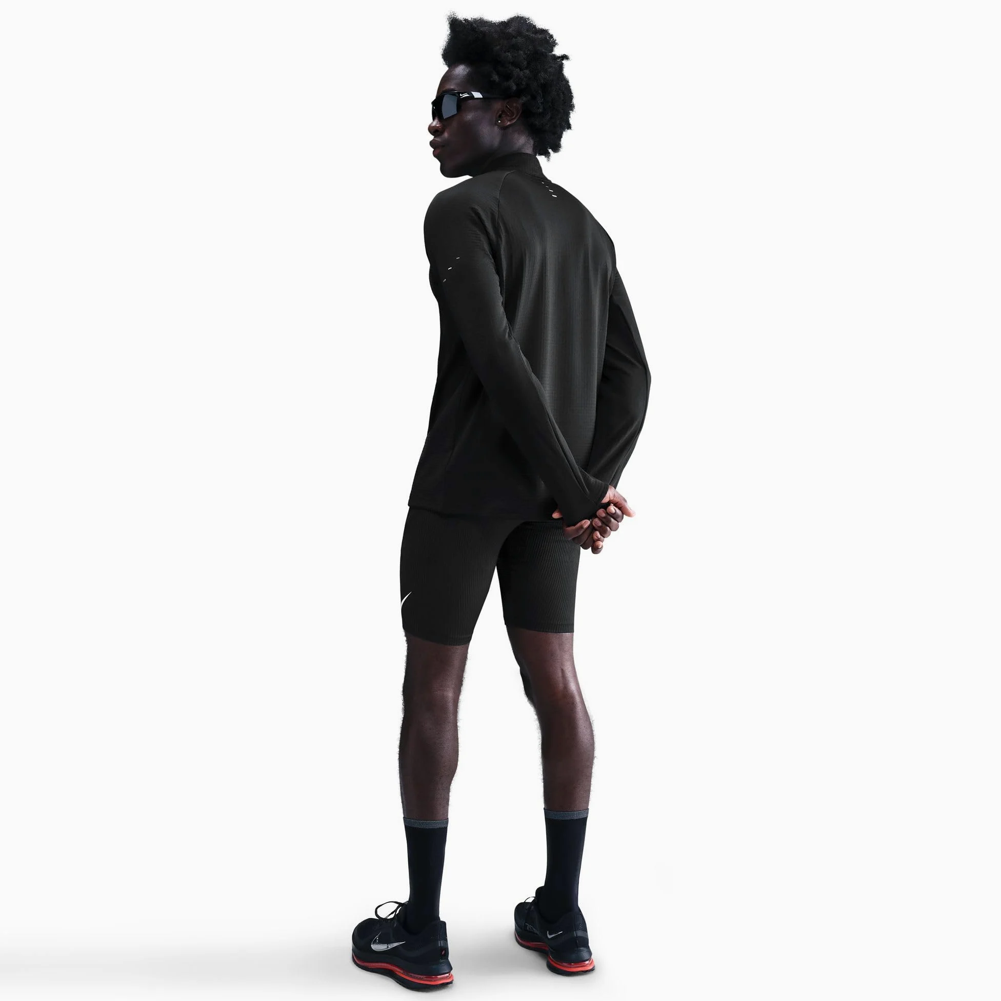 NIKE Górna część biegowa Mężczyźni Nike Stride Winterfestes Therma-fit Repel Laufoberteil Mit Halbreißverschluss Für Herren