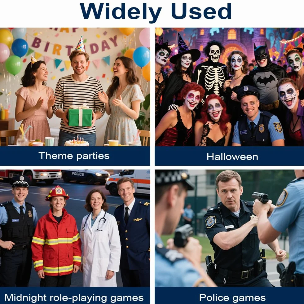 Kajdanki z metalu, kajdanki, metalowa zabawka z kluczem, przestępca, skazany, policjant, zabawka, na Halloween, karnawał, imprezę tematyczną, odgrywanie ról do gier