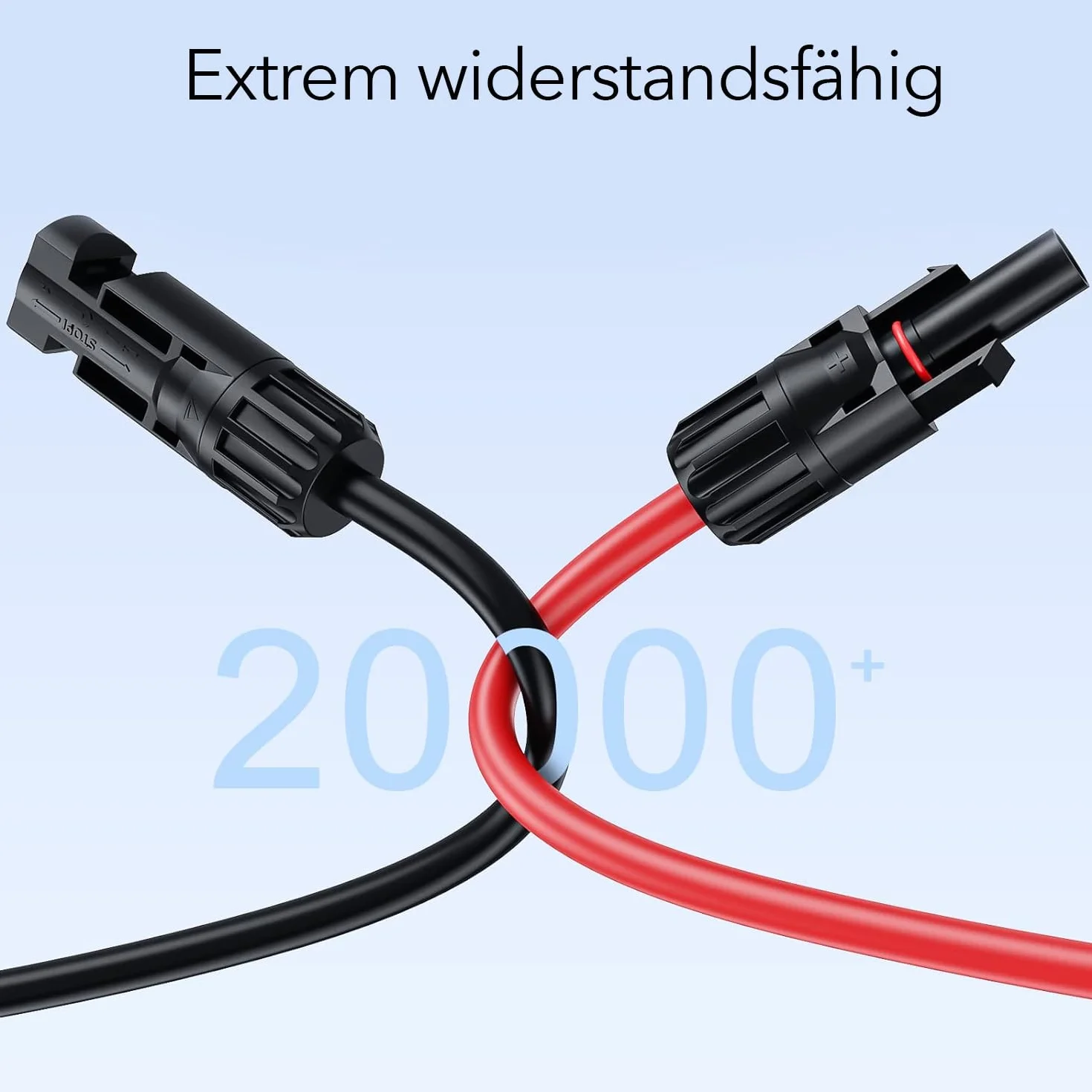 Kabel solarny 6 mm² czerwony – 20 m – odporny na promieniowanie UV, elastyczny, fotowoltaiczny, kabel PV, kabel przyłączeniowy do panelu słonecznego, falownika i regulatora ładowania