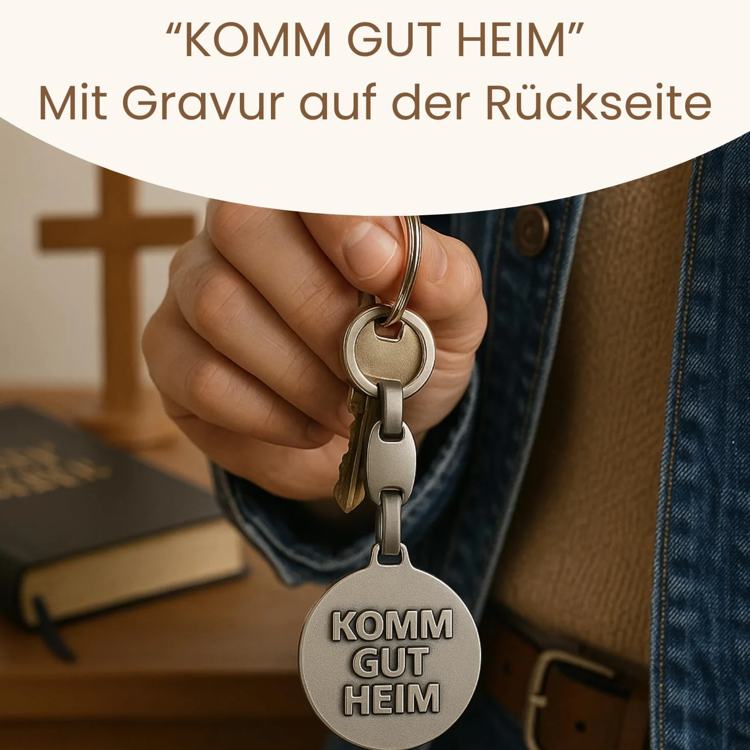 Święty Krzysztof Brelok do samochodu – Brelok z świętym Krzysztofem dla kierowców – Patron kierowców – Święty Krzysztof dla samochodu, Święty Ch, jeden rozmiar