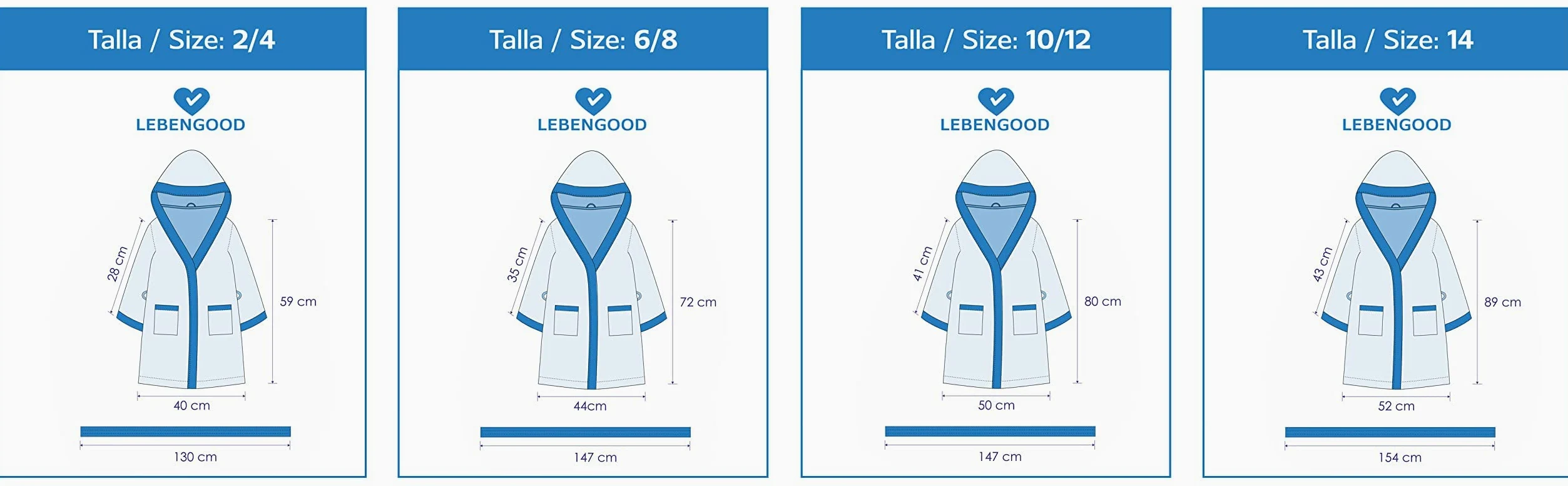 Szlafrok dziecięcy 100% bawełna OEKO-TEX 400 g/m² frotte kaptur pasek 2 kieszenie