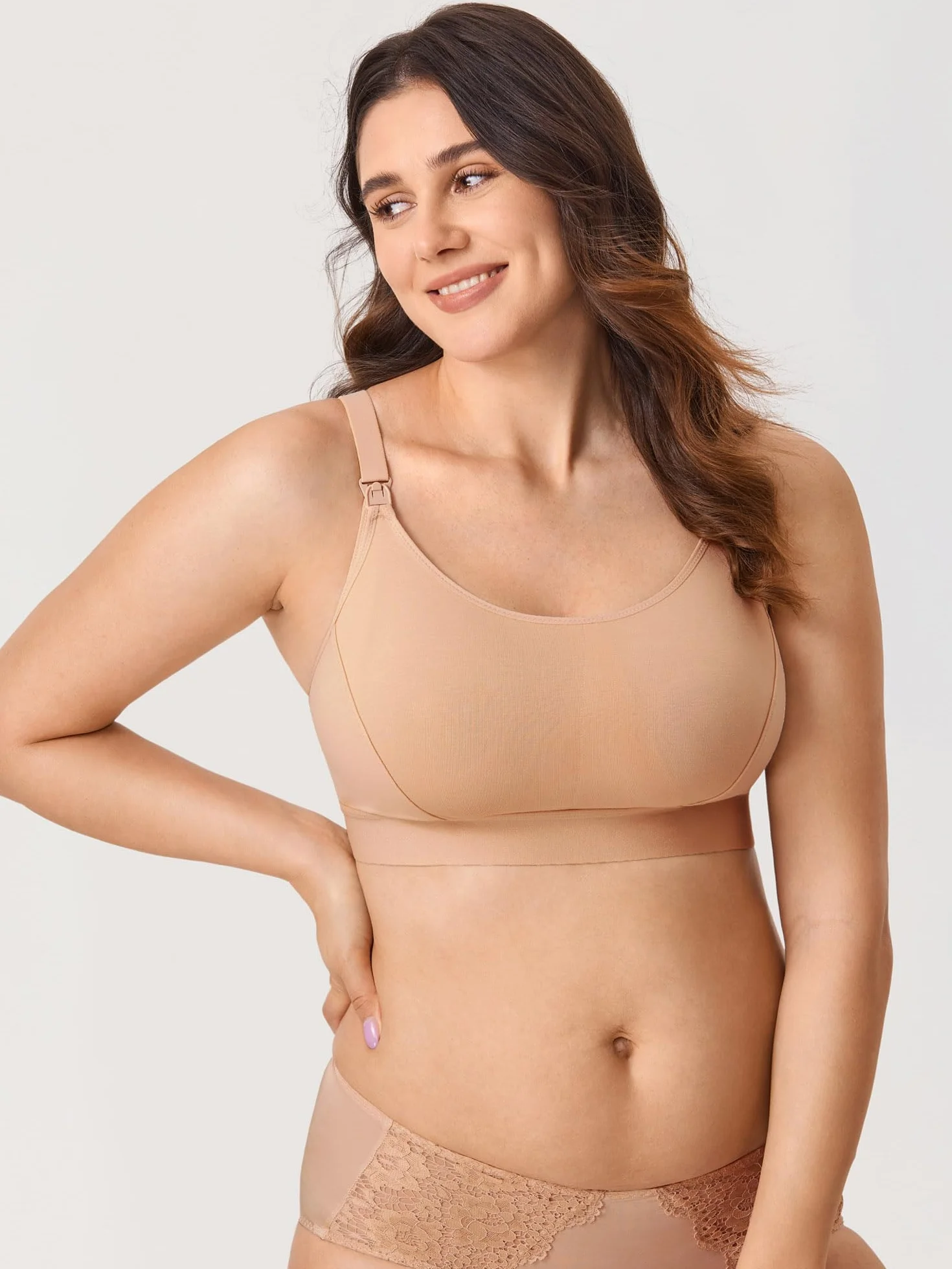 Gratlin Ladies Support Sports Nursing Bra Large Breasts Bawełniane biustonosze ciążowe Racerback