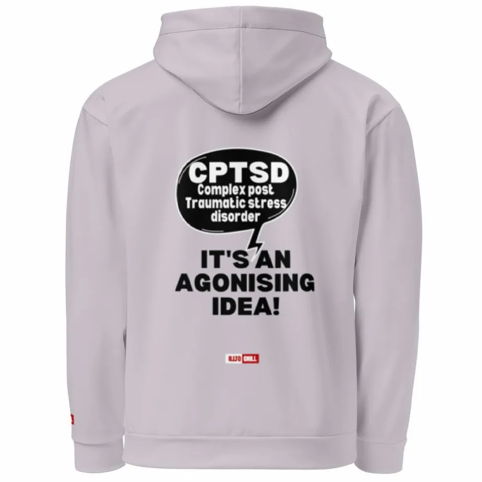 Złożone PTSD bluza oversize z kapturem duma świadomość prezent dla dorosłych