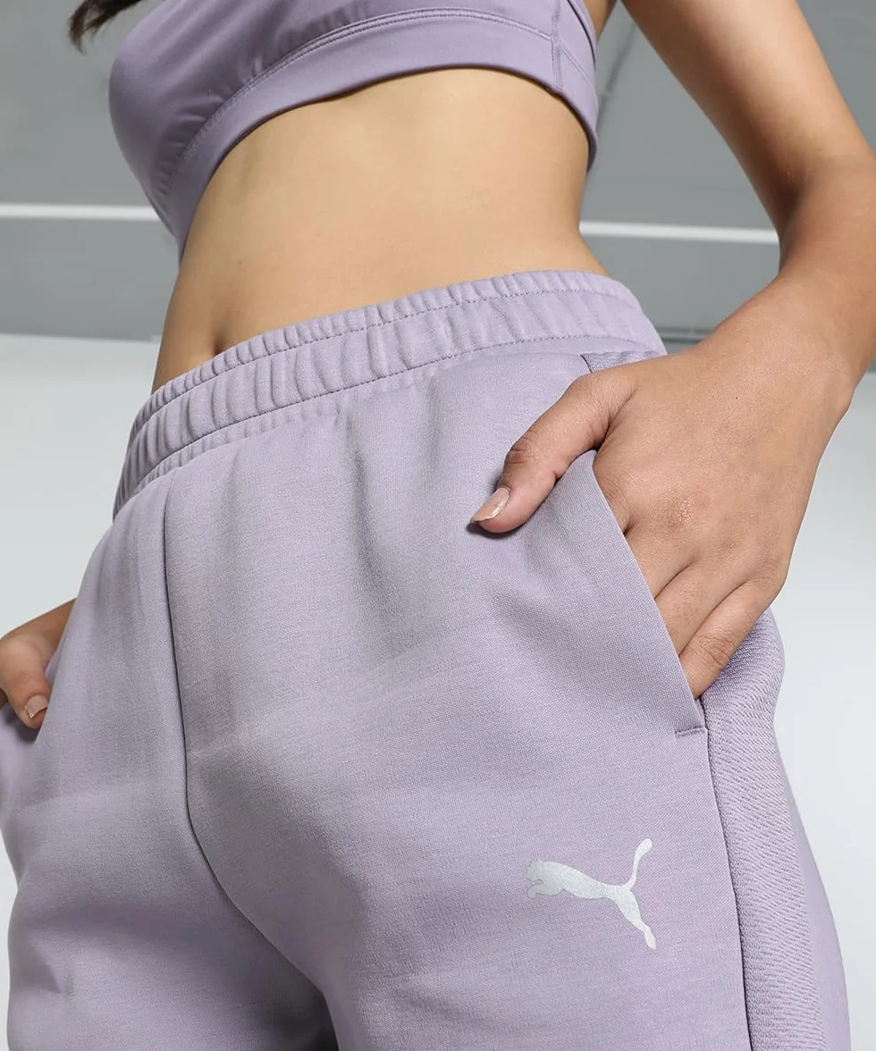 PUMA Damskie spodnie Evostripe Op z dzianiny