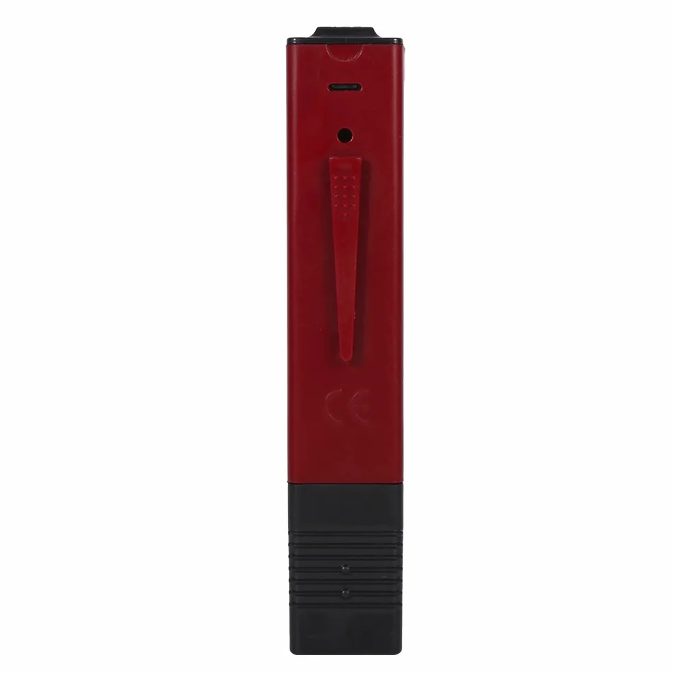 Detektor jakości wody cyfrowy LCD miernik TDS 0-9999 PPM tester pH i temperatury przenośny analizator minerałów pióro testowe (czerwony)