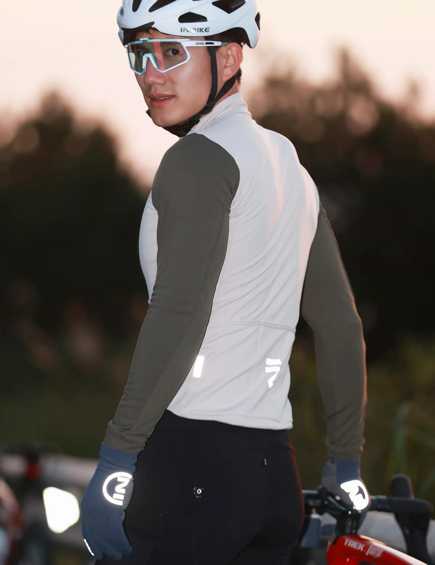 INBIKE Koszulka rowerowa męska z długim rękawem